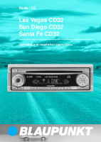 Blaupunkt Santa-Fe-CD-32 - Owners Manual